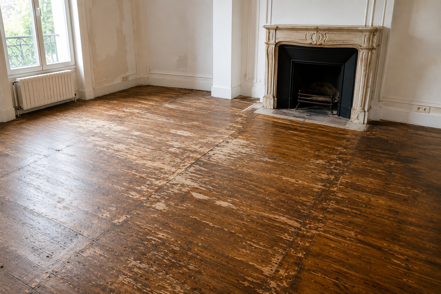 Avant rénovation - parquet